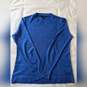 Silk and cashmere top royal blue